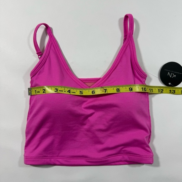 New Klassy Network V Neck Strappy Brami Tank Pink - Picture 5 of 6